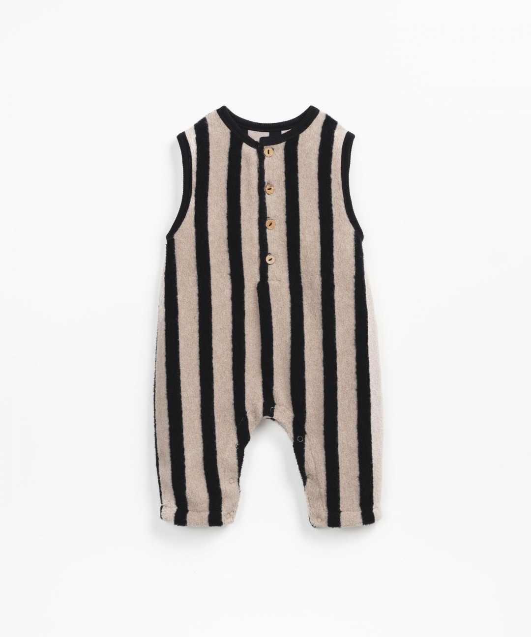PLAY UP 6 STRIPED PLUSH JUMPSUIT SENZA MANICHE F/W24