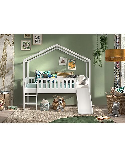 VIPACK LETTO DALLAS BIANCO RIALZATO