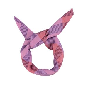 PIUPIUCHICK_BANDANA LAVANDER CHECKERED