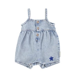 PIUPIUCHICK_SHORT DUNGAREES WASHED BLUE DENIM