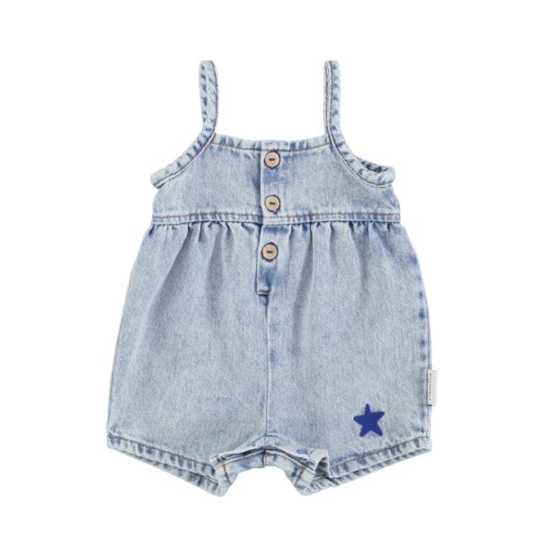 PIUPIUCHICK_SHORT DUNGAREES WASHED BLUE DENIM