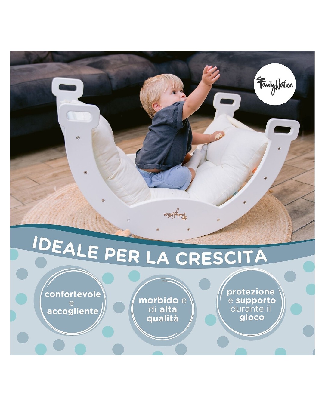 FAMILY NATION CUSCINO PER ARCO MONTESSORI