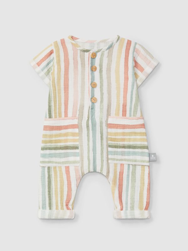 SNUG_MULTI COLOUR  STRIPED JUMPSUIT