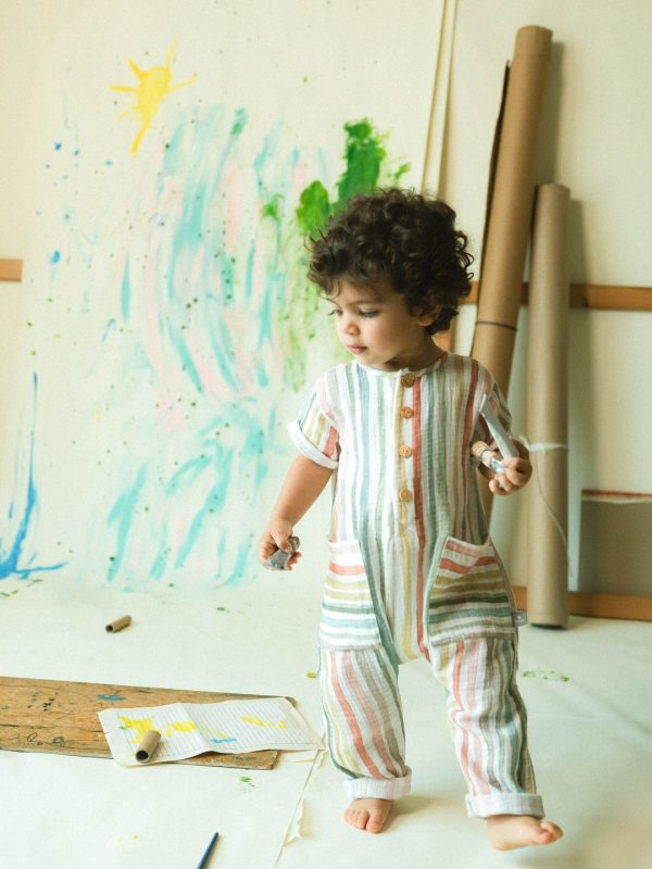 SNUG_MULTI COLOUR  STRIPED JUMPSUIT