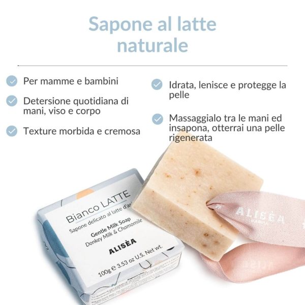 ALISEA SAPONE AL LATTE NATURALE BIANCOLATTE