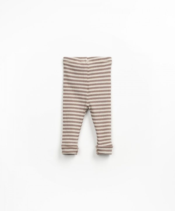 PLAY UP  S/S25 LEGGINS IN MAGLIA A RIGHE