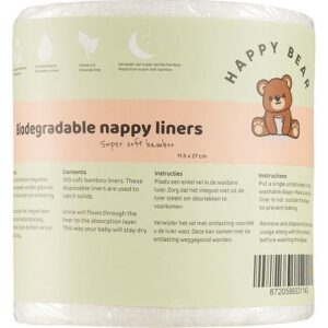 HAPPY BEAR ROTOLO SALVIETTE BAMBOO PER PANNOLINI LAVABILI 100PZ